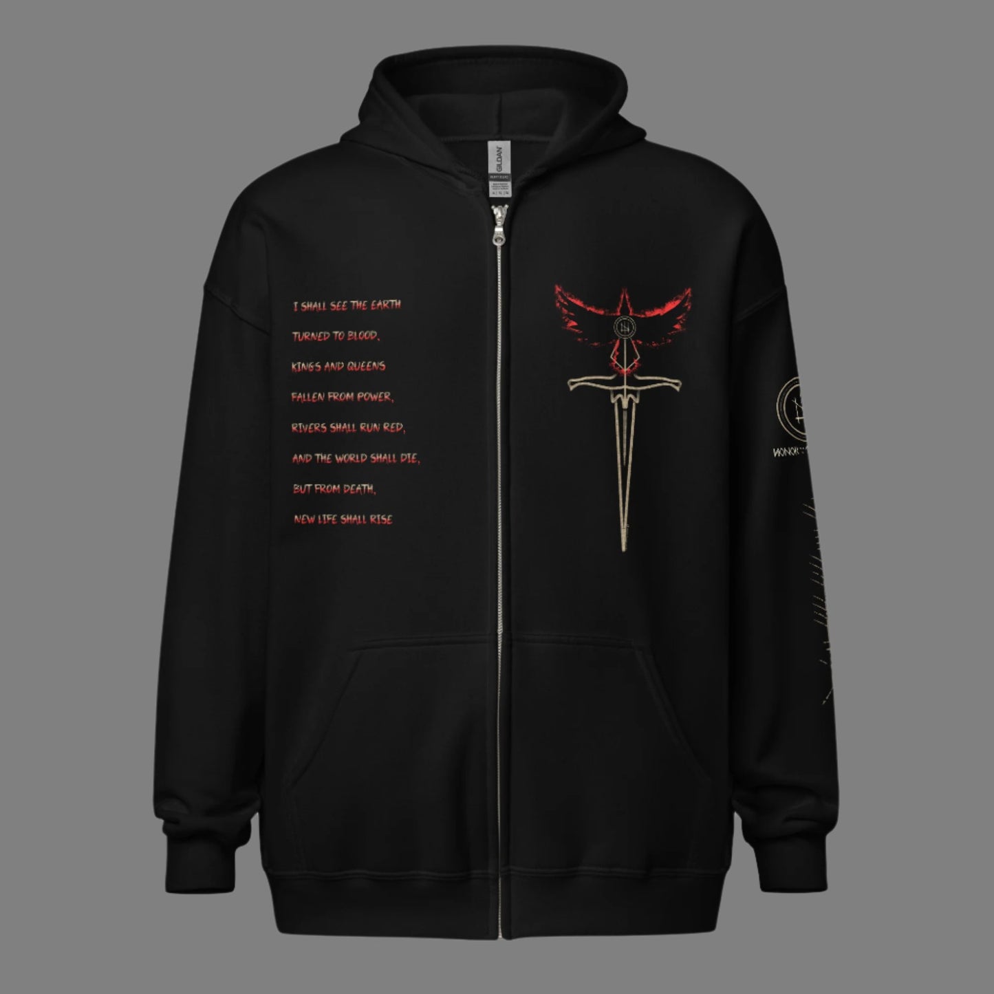The Morrigan zip up front