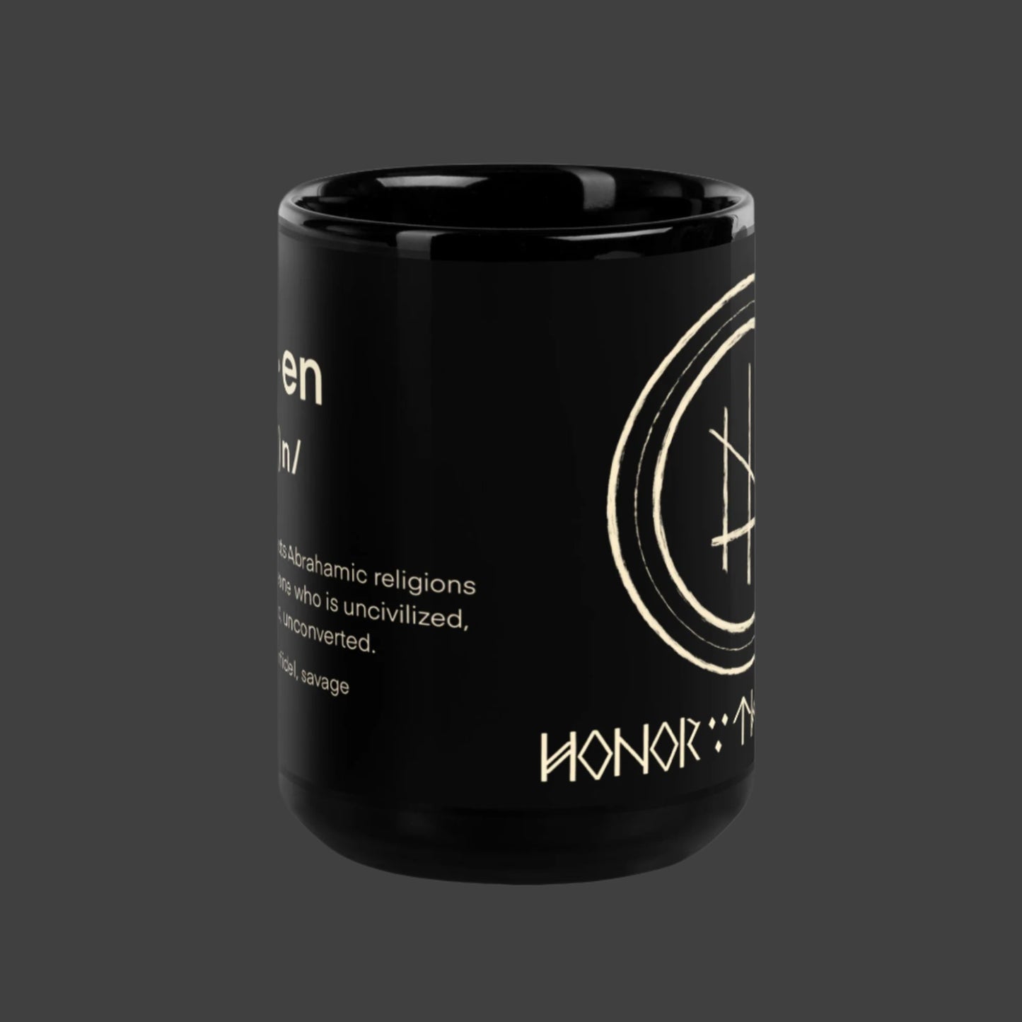 Heathen mug large fold