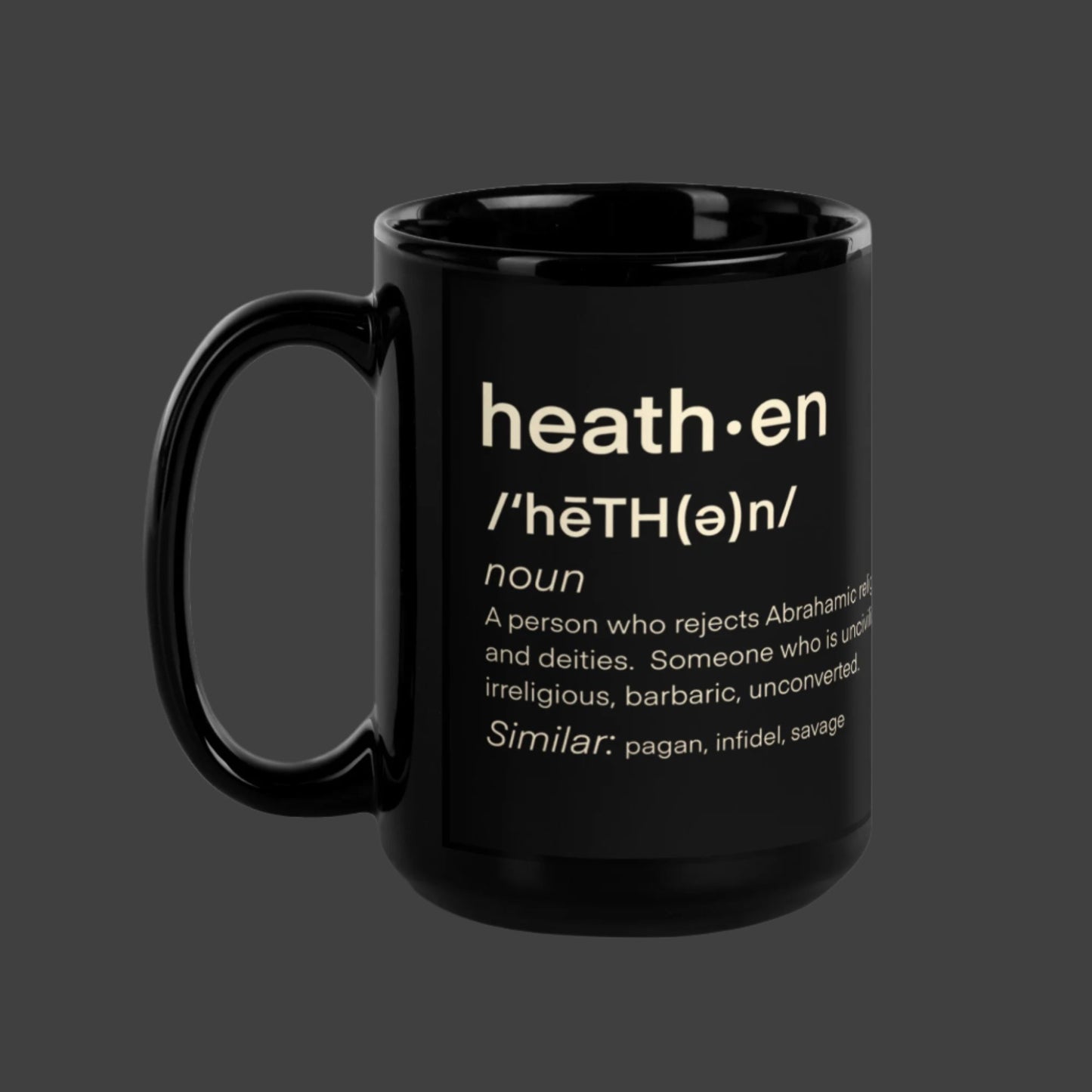 Heathen mug large definition